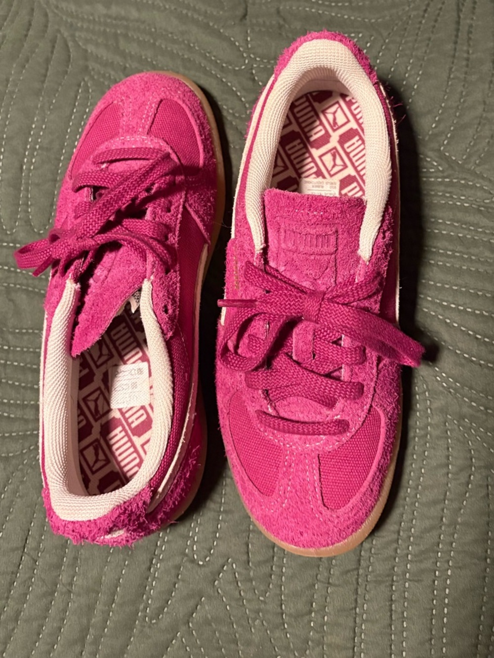 PUMA Pink Suede Sneakers